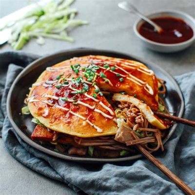  Hiroshima-style Okonomiyaki: En Smakrik Och Helt Unik Kombintion Av Knaprig Veganskhet Och Krämig Umami!